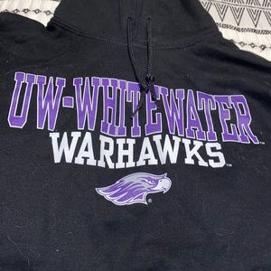 Gildan heavy blend size medium black UW Whitewater hoodie!